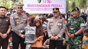 Ketua Umum Bhayangkari Resmikan Secara Daring Bantuan Fasilitas Air Bersih di Gampong Cot Ara Kuta Blang